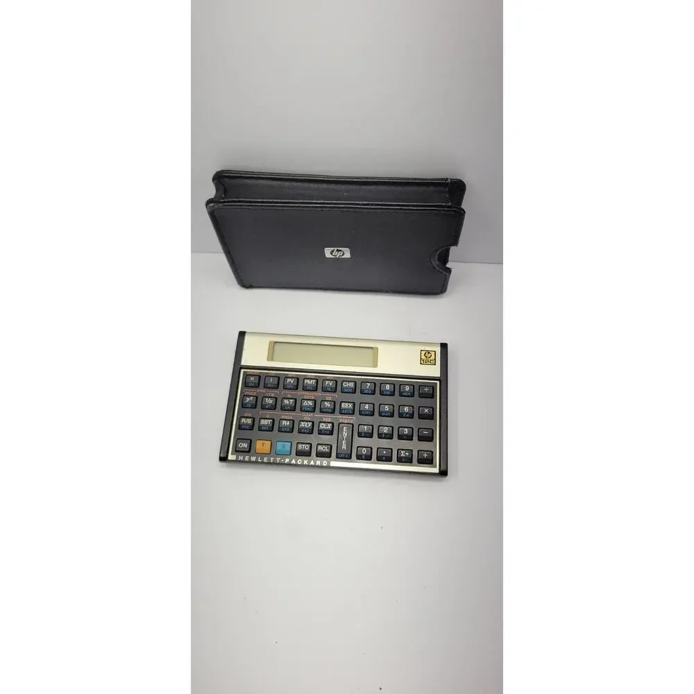 HP 12C Financial Calculator Hewlett Packard w/ Case Tested Working Vintage